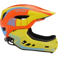 Cпортивный шлем JetCat Fullface Raptor (р. 53-58, orange/yellow/blue)