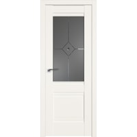 Межкомнатная дверь ProfilDoors Классика 2U L 90x200 (дарквайт/графит с прозрачным фьюзингом)