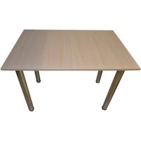 Кухонный стол Solt 100x60 (дуб молочный/ноги хром)