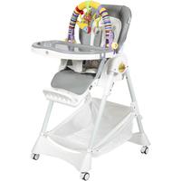 Высокий стульчик ForKiddy Podium Toys 0+(светло-серый, дуга обезъяна)