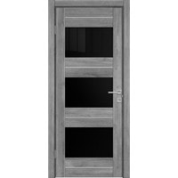 Межкомнатная дверь Triadoors Luxury 580 ПО 90x200 (brig/лакобель черный)