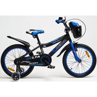 Детский велосипед Delta Sport 20 (черный/синий, 2019)