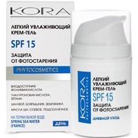  Kora Крем для лица Гель Увлажняющий SPF15 Защита от фотостарения (50 мл)