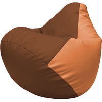 Кресло-мешок Flagman Груша Макси Г2.3-0720 (коричневый/оранжевый)