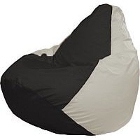 Кресло-мешок Flagman Груша Медиум Г1.1-392 (черный/белый)
