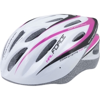 Cпортивный шлем Force Hal L/XL (белый/розовый)