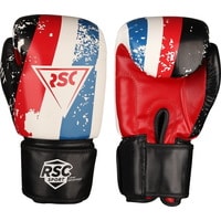 Перчатки для бокса RSC Sport Hit PU SB-01-146 (12 oz, белый/красный/синий)