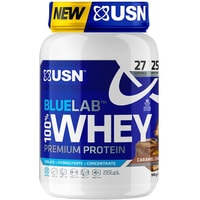 Протеин сывороточный (изолят) USN BlueLab 100% Whey (908г, карамель/попкорн)