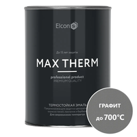 Эмаль Elcon Термостойкая до 700C 0.8 кг (графит)