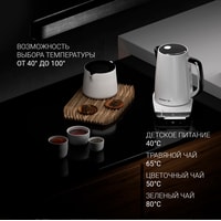 Электрический чайник Polaris PWK 1755CAD WIFI IQ Home (белый)
