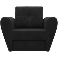 Кресло-кровать Мебель-АРС Квартет (велюр, черный НВ-178 17)