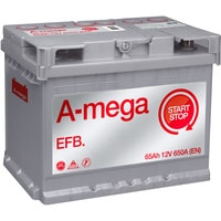 Автомобильный аккумулятор A-mega EFB 65 R (65 А·ч)