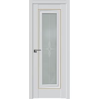 Межкомнатная дверь ProfilDoors 24U L 60x200 (аляска/узор матовое/золото)