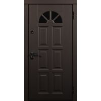 Металлическая дверь Стальная Линия Кармен для дома 80У (коричневый/дуб темный)