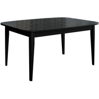 Кухонный стол Васанти плюс Партнер ПС-2 140-180x80 (черный глянец/черный)