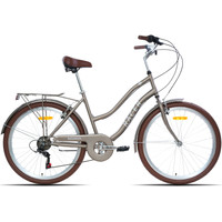Велосипед Racer Nomia 26 2024 (серо-коричневый)