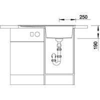 Кухонная мойка Blanco Zenar 45 S (шампань, правая) [519257]