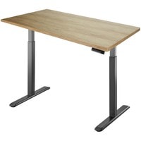 Стол для работы стоя ErgoSmart Electric Desk 1360x800x36 мм (дуб натуральный/черный)
