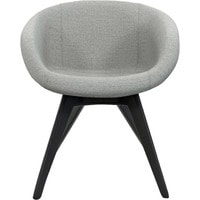 Интерьерное кресло Tom Dixon Scoop Low BL Fabric C (серый/черный) в Бресте