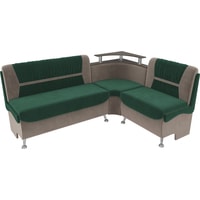 Угловой диван Mebelico Сидней 107372 (правый, зеленый/бежевый)