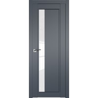 Межкомнатная дверь ProfilDoors 2.71U L 70x200 (антрацит/стекло белый триплекс)