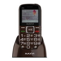 Кнопочный телефон Maxvi B5ds (коричневый)