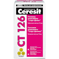Шпатлевка Ceresit CT 126. Гипсовая шпатлевка «старт-финиш» (20 кг)
