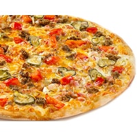 Пицца Папа Джонс Супер Чизбургер (тонкое тесто, 30 см)