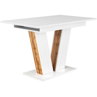 Кухонный стол ЭлиГард Kai 118-157x76x72 (белый структурный)