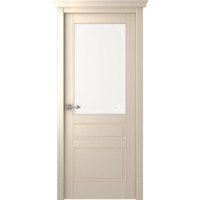 Межкомнатная дверь Belwooddoors Эверли 200x90 см (стекло, эмаль, слоновая кость/мателюкс 45)