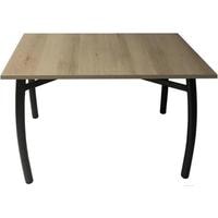 Кухонный стол Solt 110x70 (дуб/ноги гнутые усиленные черные)
