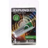 USB Flash Exployd 530 4GB (зеленый)