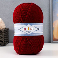 Пряжа для вязания Alize Lanagold 800 390 (800 м, вишневый, 5 мотков)