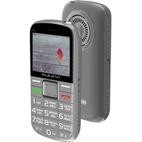 Кнопочный телефон Maxvi B5 (серый)