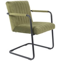 Интерьерное кресло Dutchbone Stitched Velvet (зеленый/черный) в Бресте