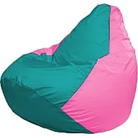 Кресло-мешок Flagman Груша Медиум Г1.1-295 (бирюзовый/розовый)