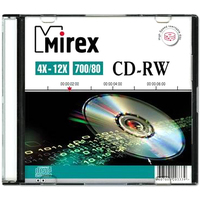 CD-RW диск Mirex 700Mb 12х UL121002A8S (1 шт.)