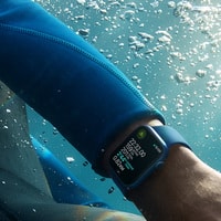 Умные часы Apple Watch Series 7 45 мм (синий/синий омут спортивный) в Пинске