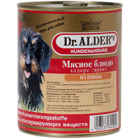Консервированный корм для собак Dr. Alder's Garant Мясное блюдо из птицы 0.4 кг
