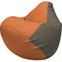 Кресло-мешок Flagman Груша Макси Г2.3-2017 (оранжевый/серый)