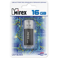 USB Flash Mirex UNIT BLACK 16GB (13600-FMUUND16)
