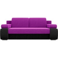 Диван Лига диванов Денвер 100184 (микровельвет, фиолетовый/черный)