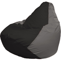 Кресло-мешок Flagman Груша Г2.1-403 (чёрный/серый)