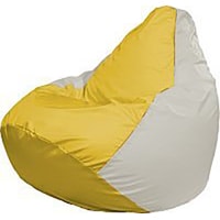Кресло-мешок Flagman Груша Медиум Г1.1-266 (жёлтый/белый)