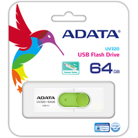 USB Flash ADATA UV320 64GB (белый/зеленый)