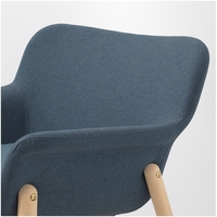 Интерьерное кресло Ikea Ведбу (гуннаред синий) 604.235.77