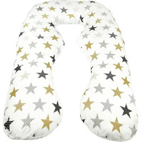 Подушка для беременных Amarobaby Звезды AMARO-40A-ZP (серый)