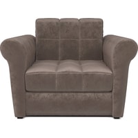 Кресло-кровать Мебель-АРС Гранд (бархат, серо-шоколадный star velvet 60 coffee)