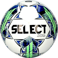 Футзальный мяч Select Futsal Master Grain V22 Fifa Basic (4 размер, белый/синий/зеленый)