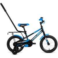 Детский велосипед Forward Meteor 14 2020 (черный/синий)
